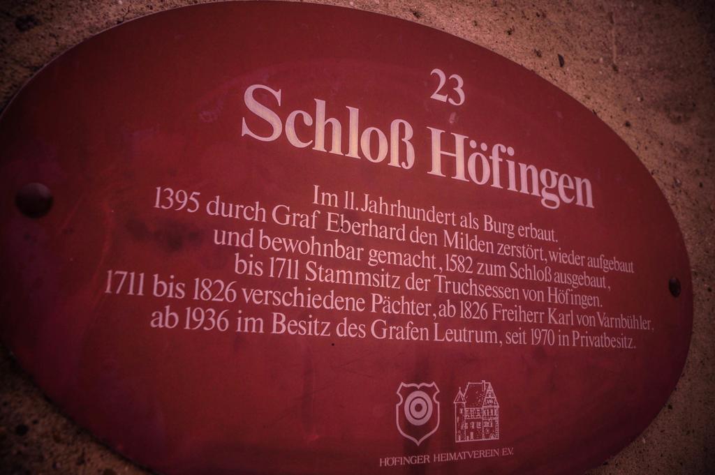 Schlosshotel Hoefingen Leonberg Extérieur photo